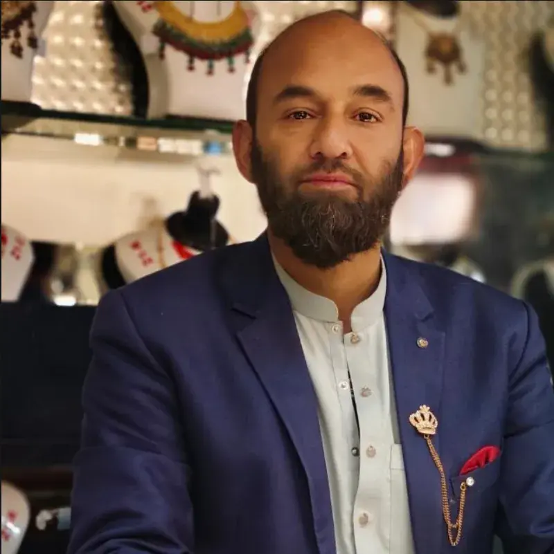 Shakeel Saraf, owner of Shakeel Gems & Jewellers, Mansehra